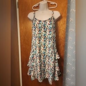 Bebop Size Small Multicolor Mini Sundress Sleeveless